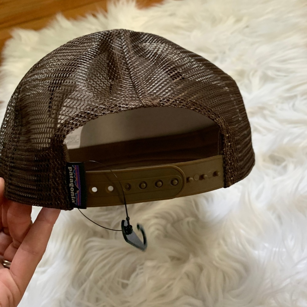 NWT Patagonia Bison Trucker Hat Cap Brown Buffalo - Picture 6 of 6